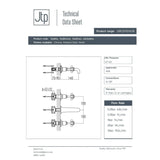 JTP Wall Mounted Basin Tap JTP Grosvenor Cross Wall Mounted 3 Hole Basin Mixer Tap