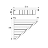 Aquarius Bathrooms Basket Aquarius Corner Shower Basket