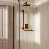 Crosswater Grab Rail/Bar Brushed Bronze Crosswater Right Angle Grab Bar