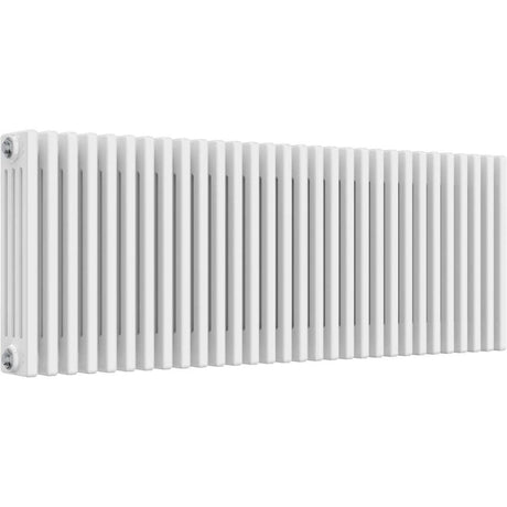 Aquarius Bathrooms Column Radiator 500mm x 1370mm Aquarius Foundry Horizontal 4 Column Radiator in White
