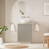 Crosswater Floor Standing Vanity Unit Warm Stone / Colour Matched Crosswater Limit 600mm Floorstanding Vanity Unit with Worktop