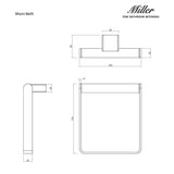 Miller Towel Rails and Rings Miller Miami Towel Ring