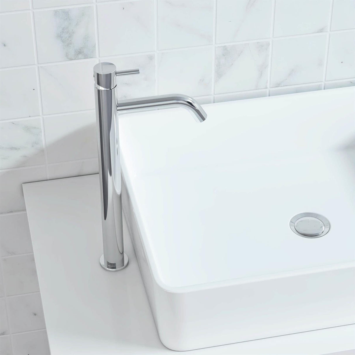 Crosswater Tall Basin Tap Crosswater MPRO Deck Mounted Tall Basin Mixer Tap