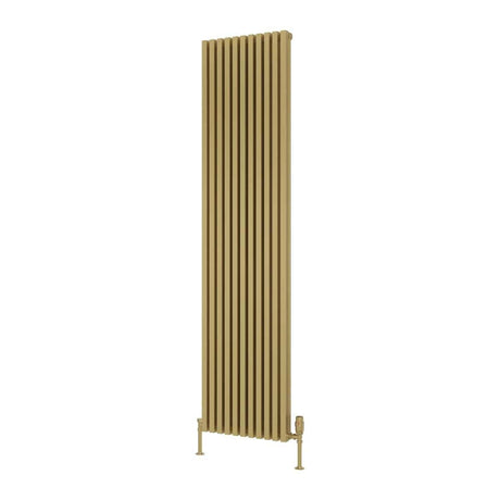 Reina Panel Radiator 1800 x 430mm / Brass Reina Albano Central Heating Vertical Radiator