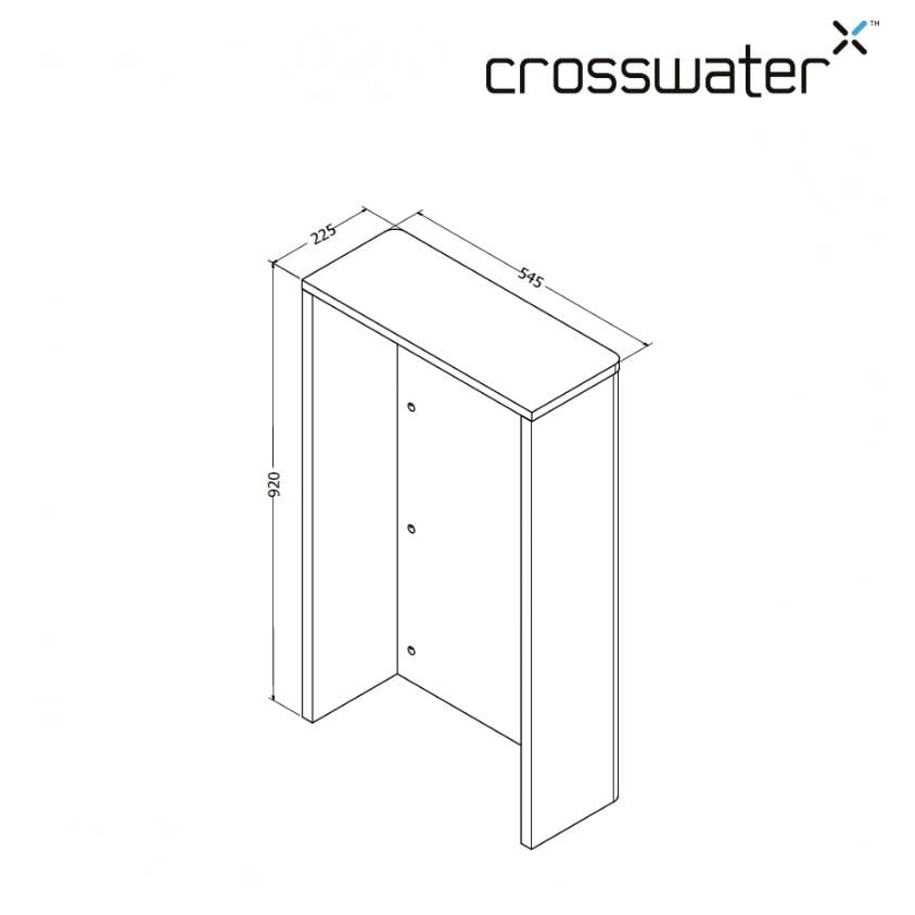 Crosswater WC Back To Wall Unit Crosswater WC Unit - 545mm Wide