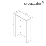 Crosswater WC Back To Wall Unit Crosswater WC Unit - 545mm Wide