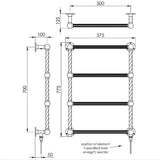 Vogue Traditional Towel Rail Vogue Colonnade Straight Traditional Towel Radiator in Chrome