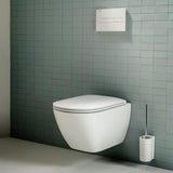 Laufen Wall Hung Toilet Laufen Lua Rimless Wall Hung Toilet with Soft Close Seat