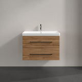 Villeroy & Boch Wall Mounted Vanity Unit Villeroy & Boch Avento Wall Hung Vanity Unit 780mm Two Drawers with Basin