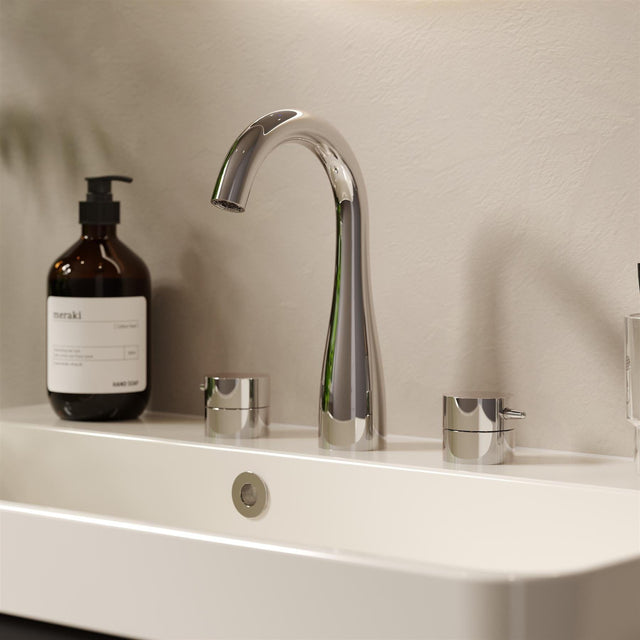 Saneux 3 Tap Hole Basin Set Chrome Saneux Eden 3 Hole Basin Mixer Tap