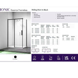 Merlyn Sliding Shower Door Merlyn Ionic Frameless Sliding Shower Door