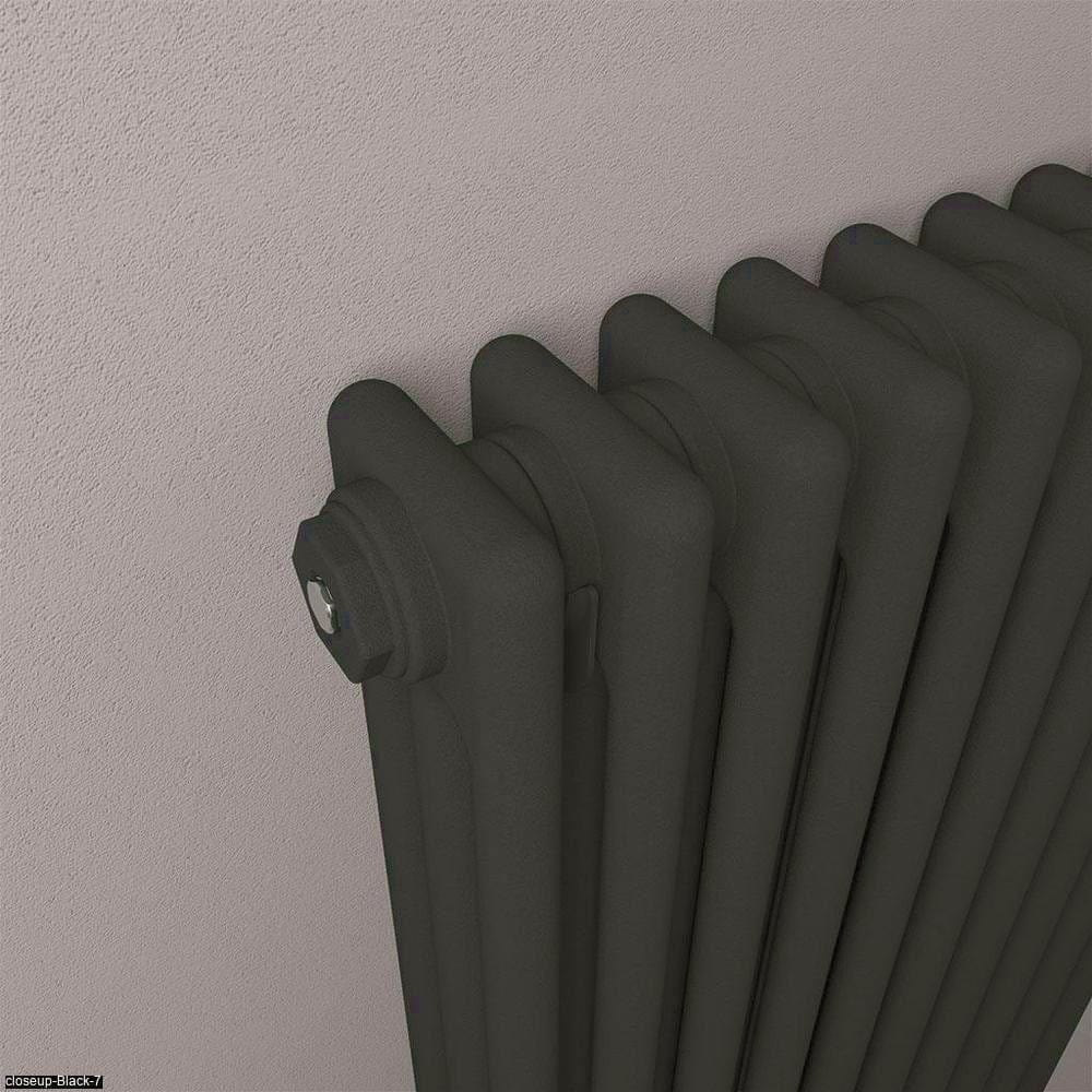 Eastbrook Eastbrook Rivassa Traditional 3 Column Radiator in Matt Black