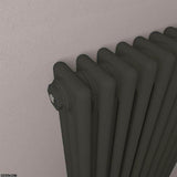 Eastbrook Eastbrook Rivassa Traditional 3 Column Radiator in Matt Black