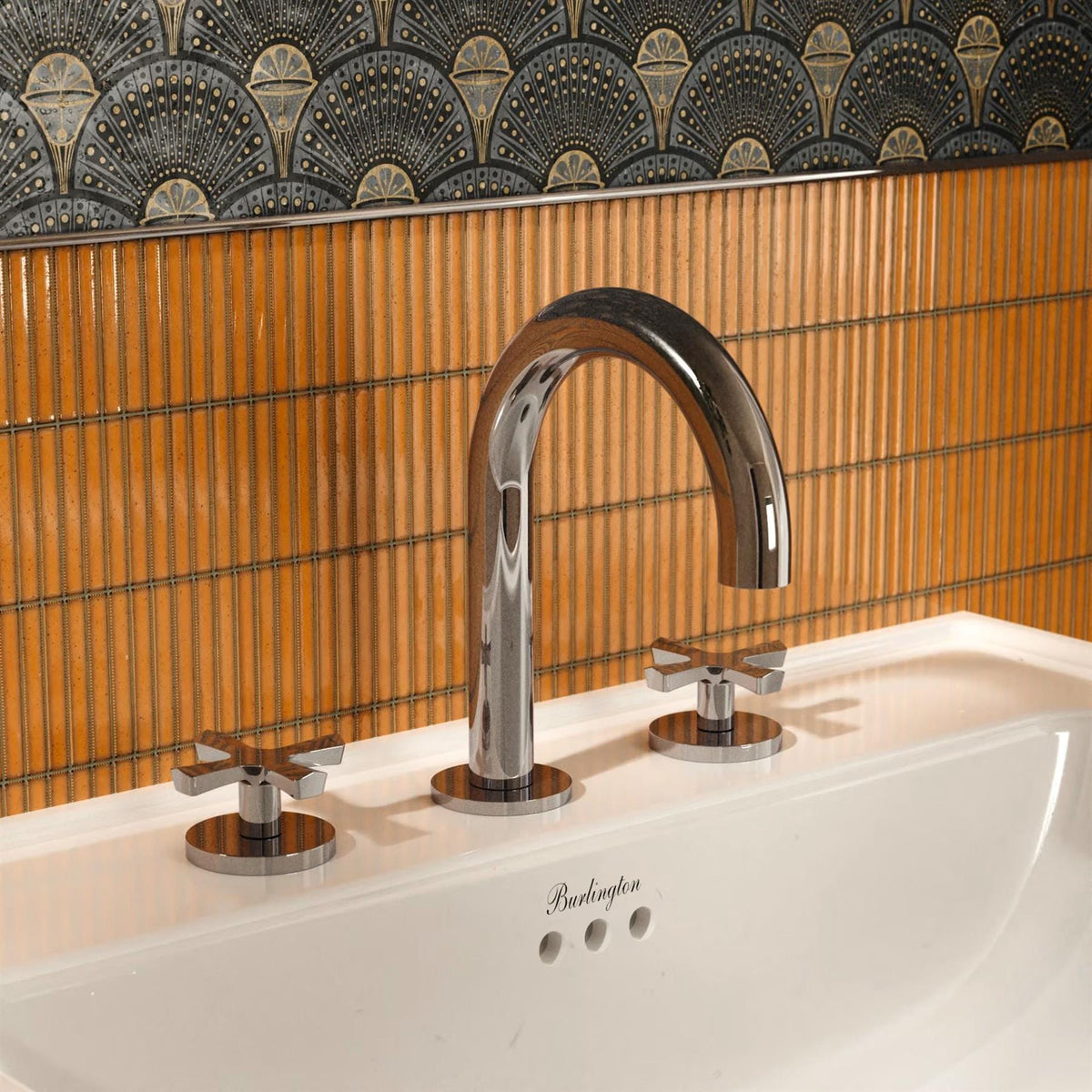 Burlington 3 Tap Hole Basin Set Chrome Burlington Riviera 3 Hole Basin Mixer Tap