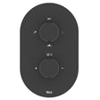 Roca Concealed Shower Valave Matt Black Roca Splash-T 3 Outlet, 2 Handle Concealed Thermostatic Shower Valve