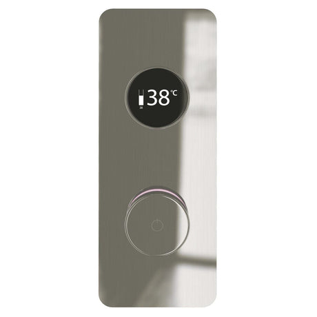 TED Concealed Shower Valve Brushed Nickel TED Togo 2/3 Outlet Concealed Digital Shower Valve with Square Plate