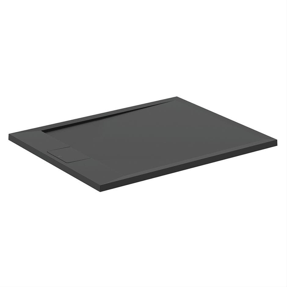 Ideal Standard Rectangle Shower Tray Ideal Standard Ultra Flat S i.life Shower Tray in Jet Black