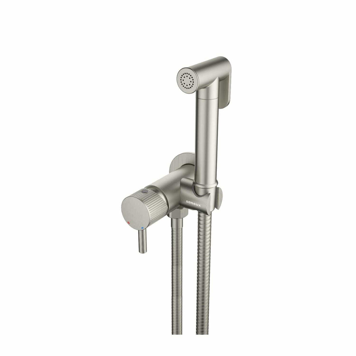 Saneux Douche Brushed Nickel / Fluted Saneux Cos Douche Kit with Handset and Holder