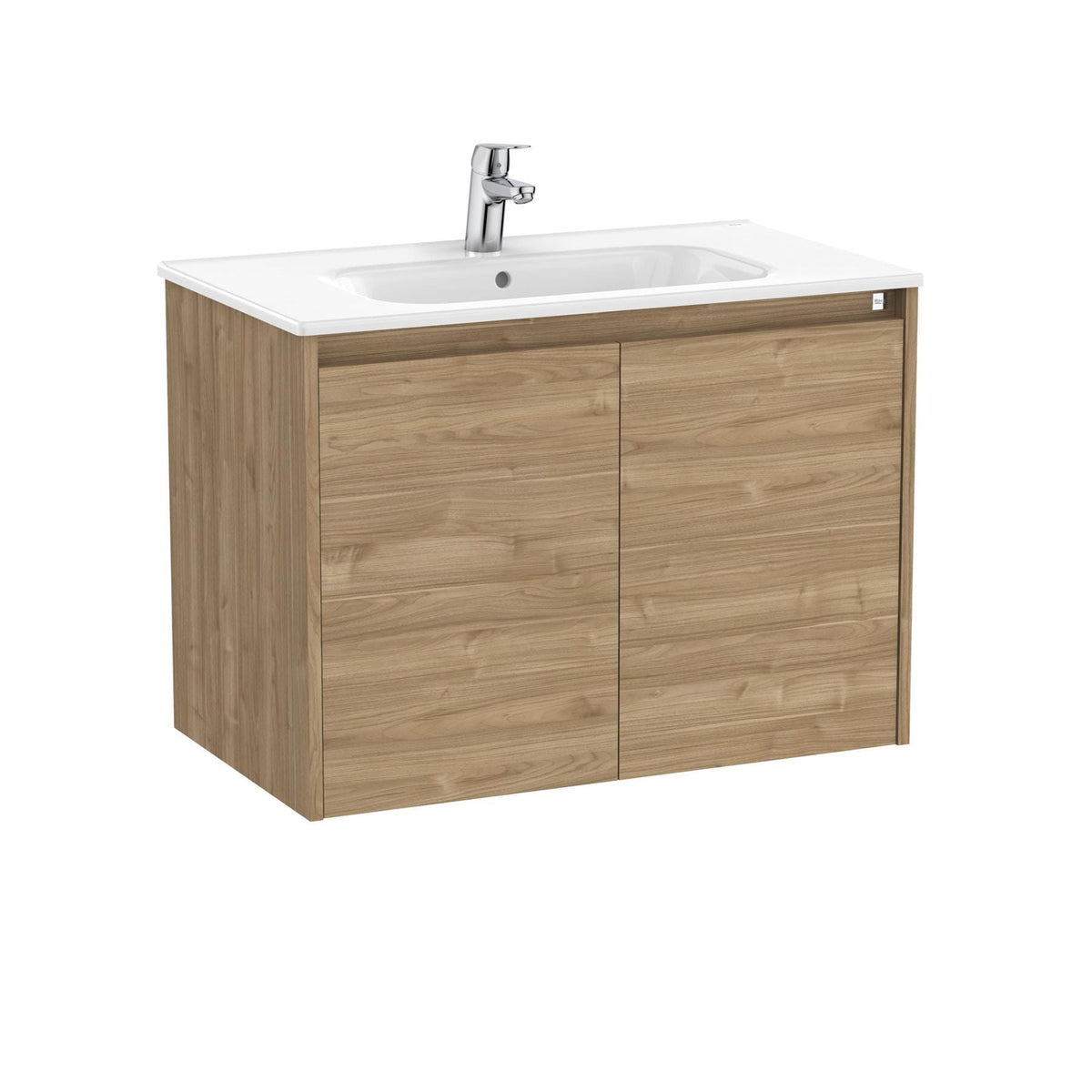 Roca Tenet 800mm Wall Mounted Two Door Vanity Unit with Basin