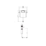 ROCA Concealed Cistern ROCA Duplo S Tank Under Window Adjustable Concealed Cistern