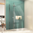 Merlyn Wetroom Accessory Chrome Merlyn Corner Post Profile for 8mm Wet Room Panels