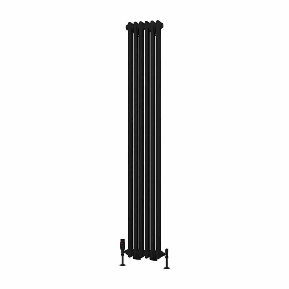 Eastbrook Rivassa Traditional 2 Column Radiator in Matt Black