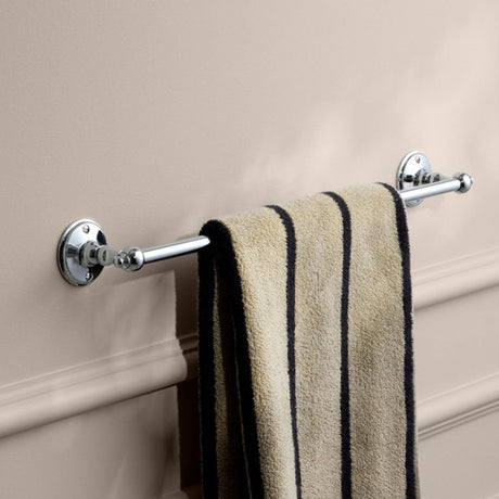 Miller Towel Rails and Rings Miller Stockholm 545mm Towel Rail in Chrome