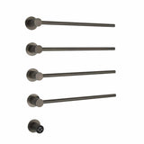 JTP Designer Towel Rail Brushed Black JTP Onyx Electric Designer Towel Radiator