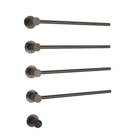 JTP Designer Towel Rail Brushed Black JTP Onyx Electric Designer Towel Radiator