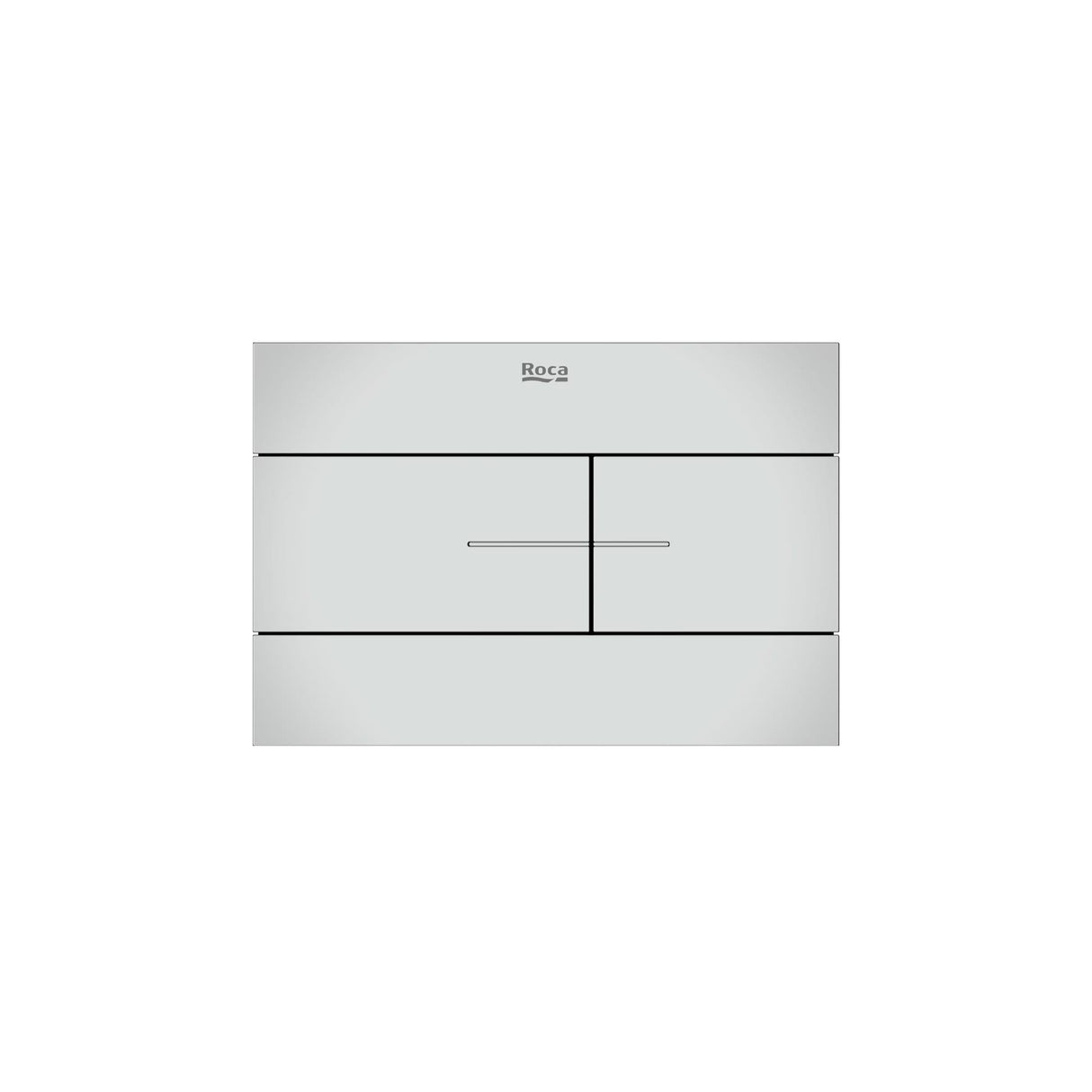 Roca Flush Plate Chrome Roca Duplo-S Flush Plate with Square Buttons