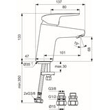 Ideal Standard Mono Basin Tap Ideal Standard Ceraflex Single Lever Basin Mixer Tap