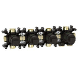 Roca Concealed Shower Set Roca T-Multi Switch Thermostatic Concealed Shower Valve with Rainshower Head, Shower Handset and  Overflow Bath Filler