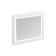 Burlington Illuminated Mirror Burlington 600mm LED Illuminated Framed Mirror in Matt White