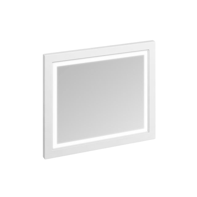 Burlington Illuminated Mirror Burlington 600mm LED Illuminated Framed Mirror in Matt White