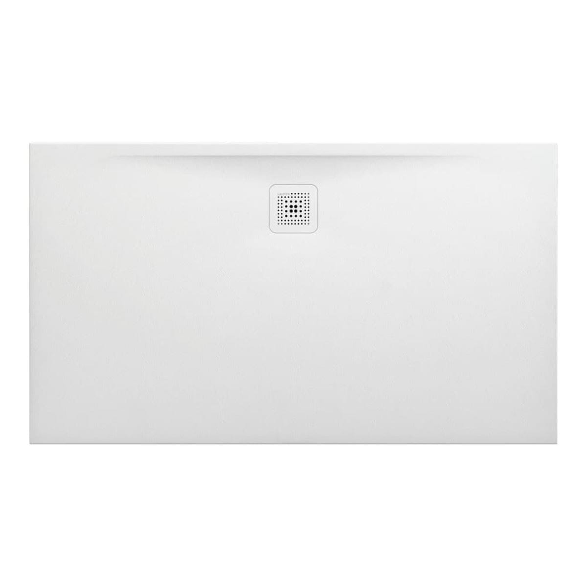 Laufen 1400 x 800mm / Drain on Long Side Laufen Marbond PRO Rectangular Tray with Waste in White