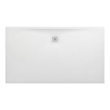 Laufen 1400 x 800mm / Drain on Long Side Laufen Marbond PRO Rectangular Tray with Waste in White