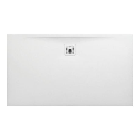 Laufen 1400 x 800mm / Drain on Long Side Laufen Marbond PRO Rectangular Tray with Waste in White