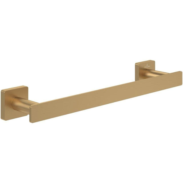 Vileroy & Boch Towel Rails and Rings Brushed Gold Villeroy & Boch Elements Striking Towel Bar 345mm