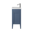 Heritage Cloakroom Vanity Unit Maritime Blue Heritage Caversham 400mm Floor Standing  Cloakroom Unit with 1 Tap Hole Basin