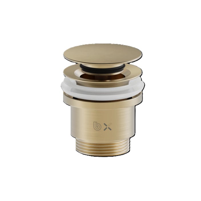 Britton Basin Waste Brushed Brass Britton Universal Click Clack Basin Waste