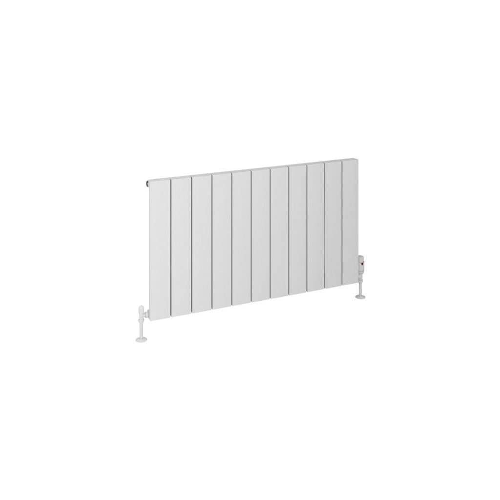 Eastbrook Panel Radiator Eastbrook Rosano Straight Horizontal Aluminium Radiator  in Matt White