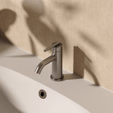 Crosswater Cloakroom Tap Stainless Steel Crosswater 3ONE6 Lever Mini Monobloc Basin Mixer Tap