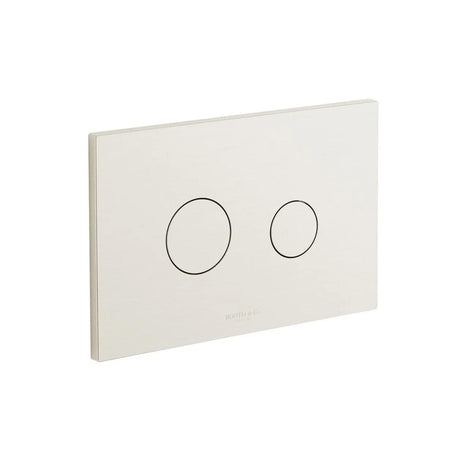 Vado Flush Plate Brushed Nickel Booth & Co. Axbridge Round Button Flush Plate