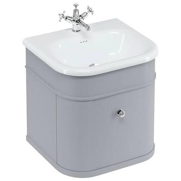 Burlington Chalfont 550mm Wall Mounted Single Drawer Vanity Unit with Basin