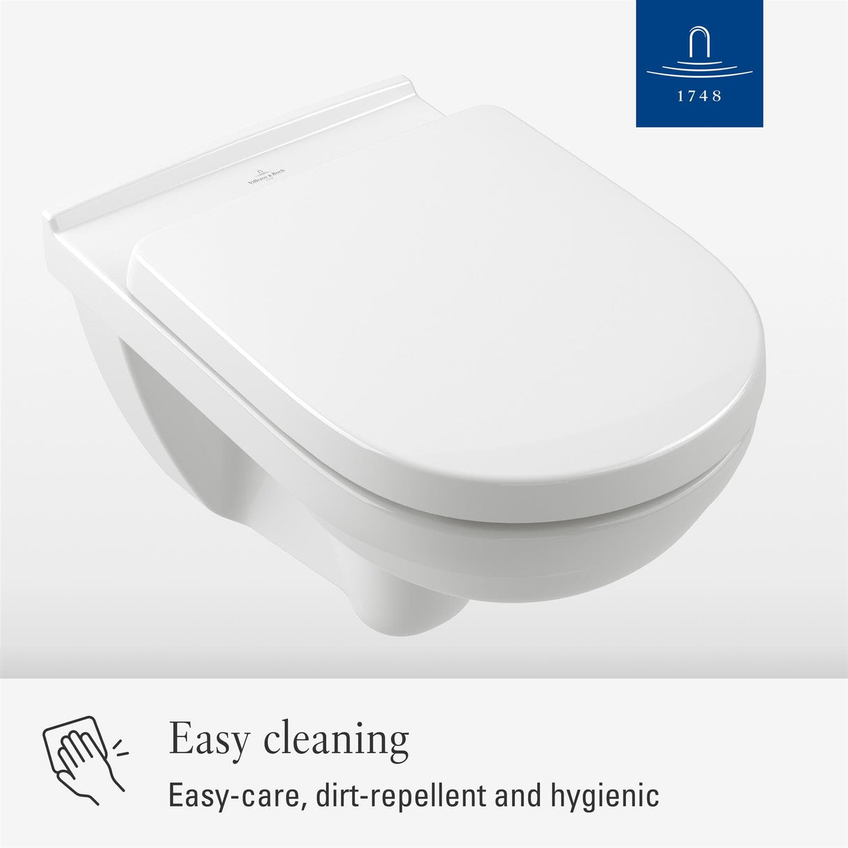 Villeroy & Boch Toilet Seat Villeroy & Boch O.Novo Standard Soft Close, Quick Release Toilet Seat in White Alpin
