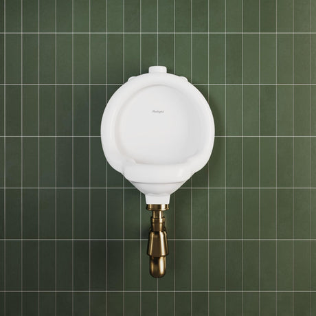 Burlington Urinal Burlington Traditional Garrick Urinal with Bracket in White