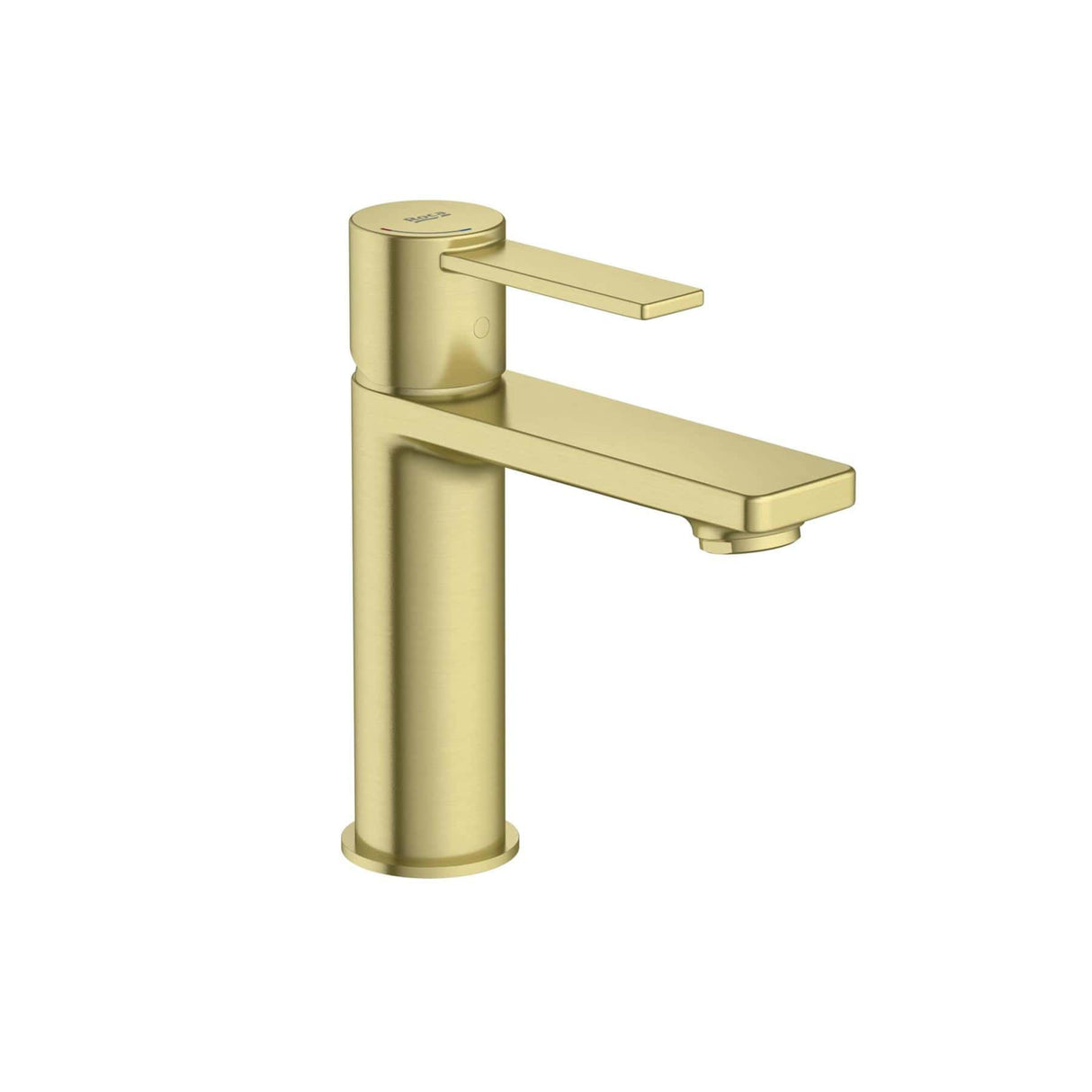 Roca Mono Basin Tap Brushed Brass Roca Targa Cold Start Mono Basin Mixer Tap