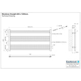 Eastbrook Wendover Straight Heated Towel Rail in Chrome