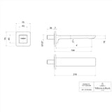 Villeroy & Boch Bath Spout Villeroy & Boch Subway 3.0 Wall Mounted Bath Spout Tap