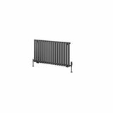Eastbrook Panel Radiator Eastbrook Tunstall Straight Horizontal Designer Radiator in Matt Anthracite